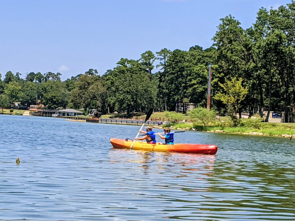 Kayaking in Houston - Lake Livingston State Park
