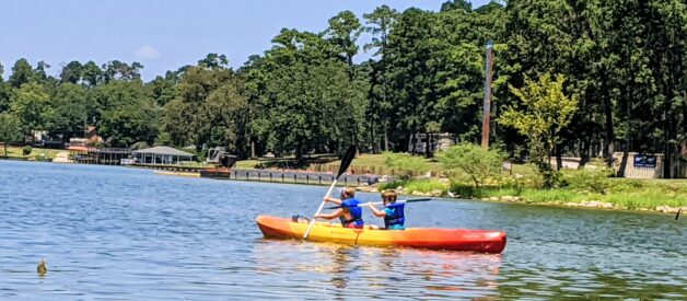Kayaking in Houston - Lake Livingston State Park