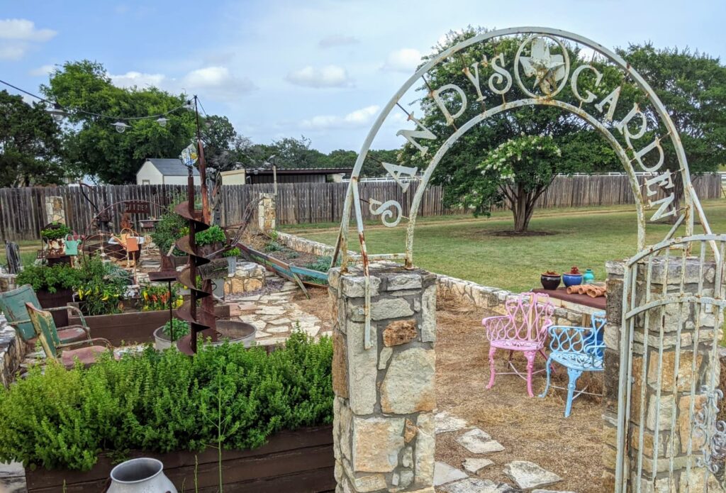 garden in hill country airbnb leander near austin