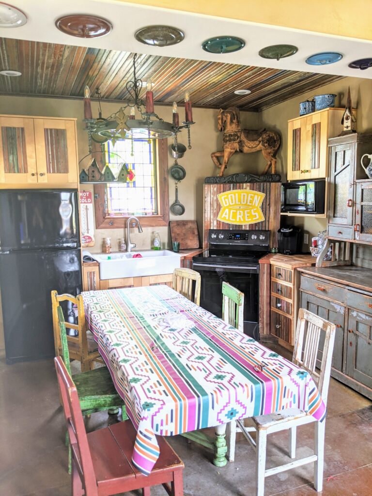 kitchen at texas hill country airbnb