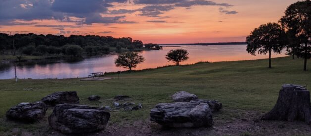 Lake Somerville State Park Sunset views
