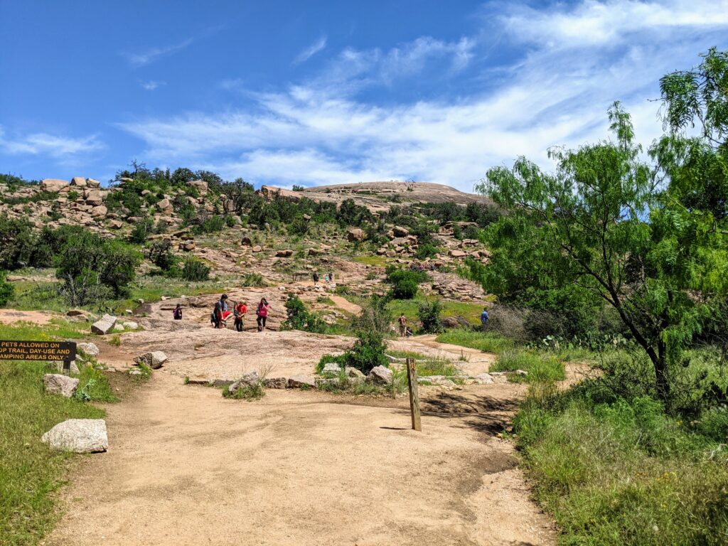Enchanted Rock Summit Trail with Kids Lower Area