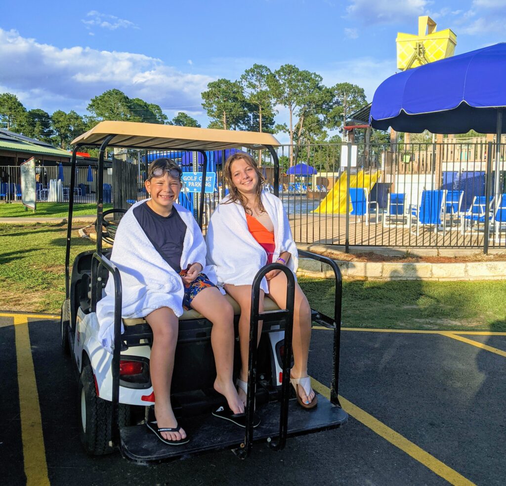 Golf Carts at Jellystone Park Waller