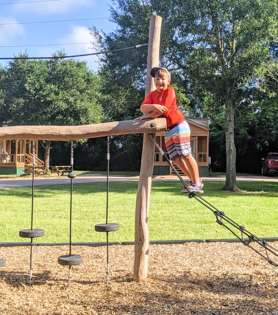 Ninja Warrior Course at Jellystone Park Waller