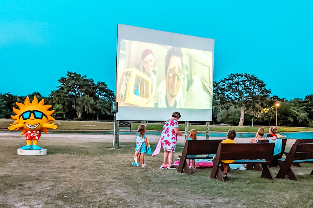 Movie night at Splashway