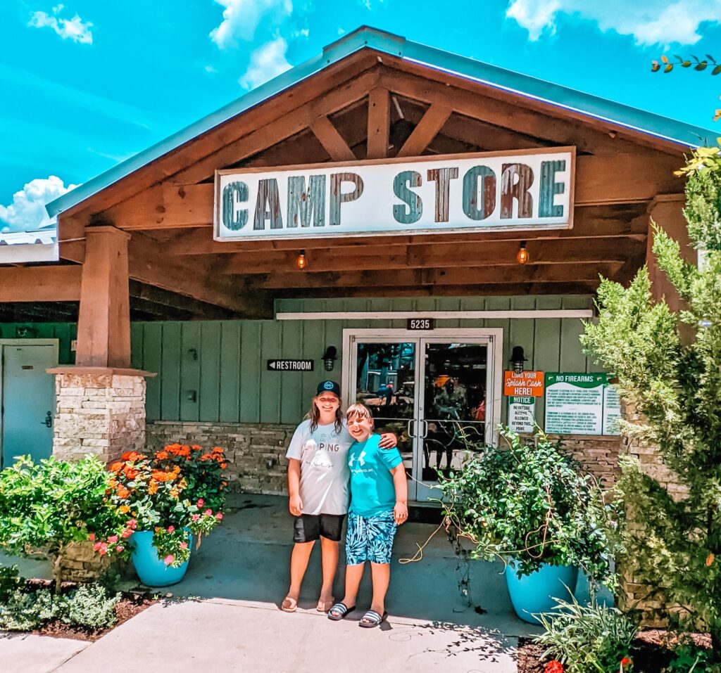 camp store at Splashway Waterpark & Campground