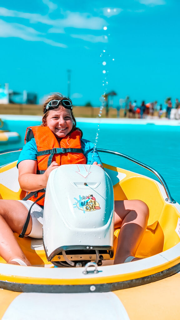 bumper boats at lagoonfest