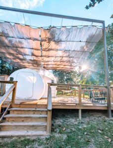 Stay in a bubble at Bespoke Outdoor Bubbles - Texas romantic getaway