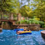summer getaways near houston - woodlands resort lazy river