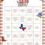2026 Texas Bingo Card 1 texas bingo